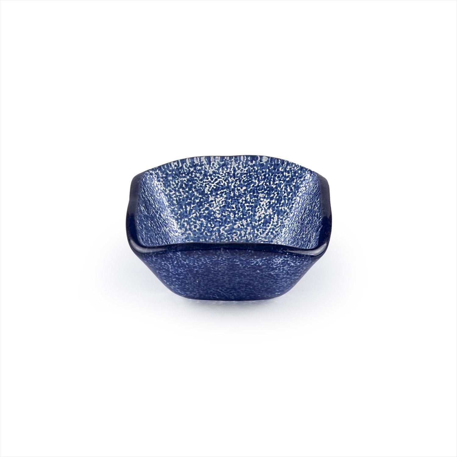 Glass Dinnerware 2.25" x 2.25" x h:1.5" 2 oz. Square Blue Glass Ramekin (Set of 6)