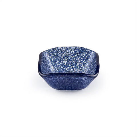 Glass Dinnerware 2.25" x 2.25" x h:1.5" 2 oz. Square Blue Glass Ramekin (Set of 6)