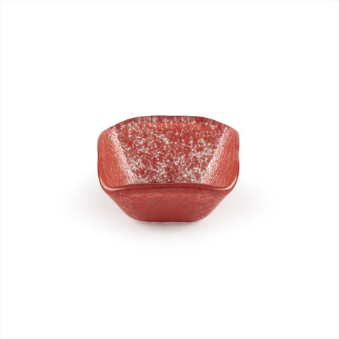 Glass Dinnerware 2.25" x 2.25" x h:1.5" 2 oz. Square Red Glass Ramekin (Set of 6)