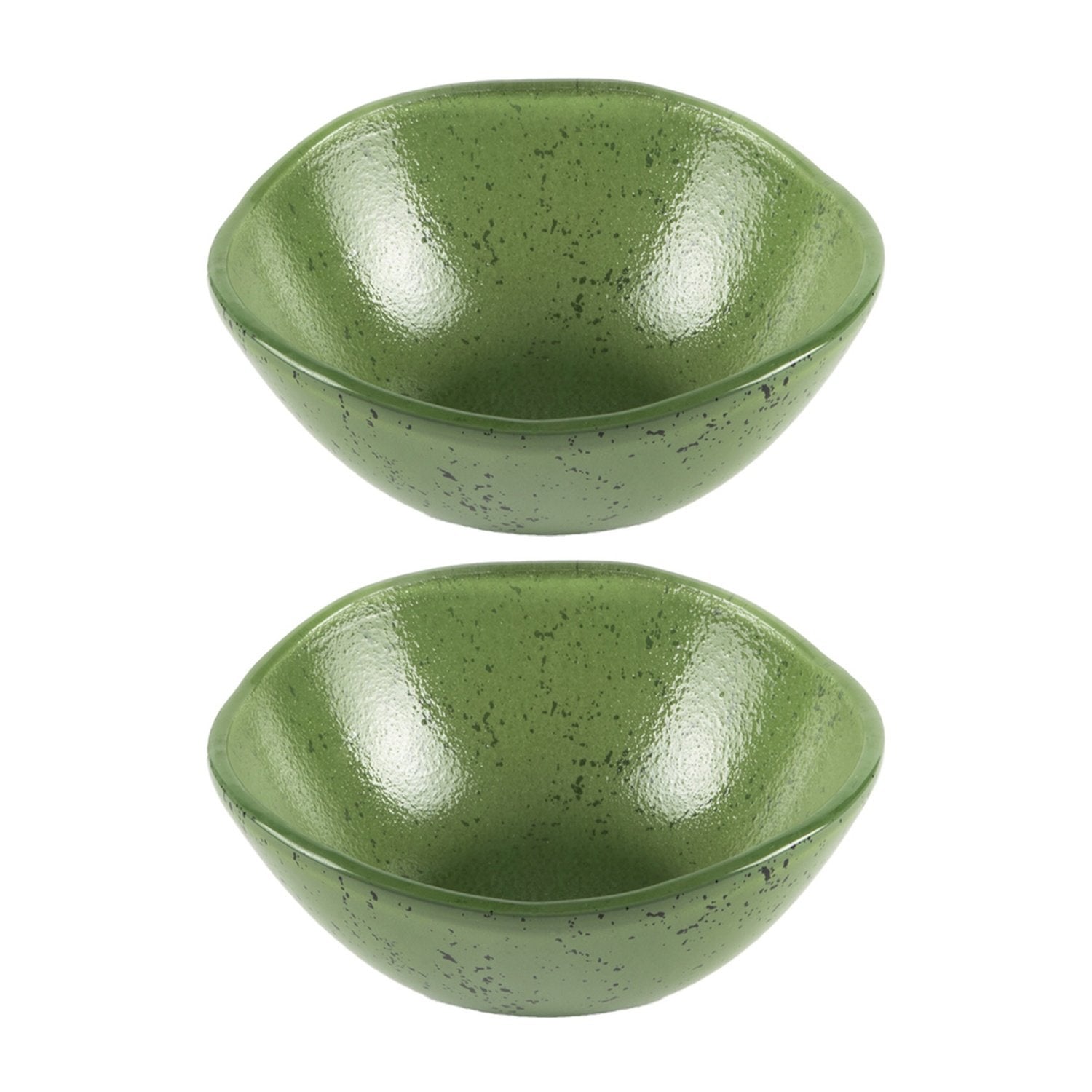 Glass Dinnerware dia.5.5" h:2" 14 oz. Round Agave Glass Bowl (Set of 2)