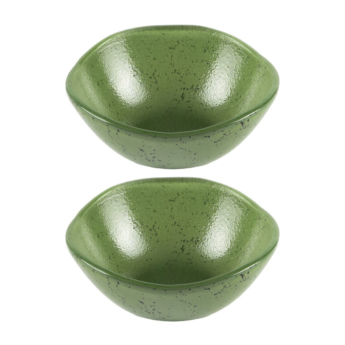 Glass Dinnerware dia.5.5" h:2" 14 oz. Round Agave Glass Bowl (Set of 2)