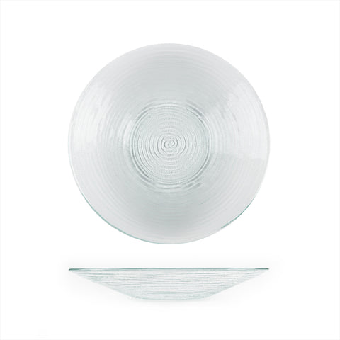 Glass Dinnerware dia.13.75" h:2" 58 oz. Round Clear Glass Bowl