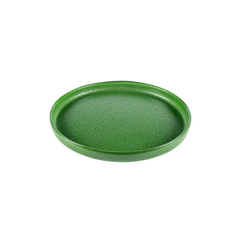 Glass Dinnerware dia.13.5" h:1" Round Basil Glass Platter