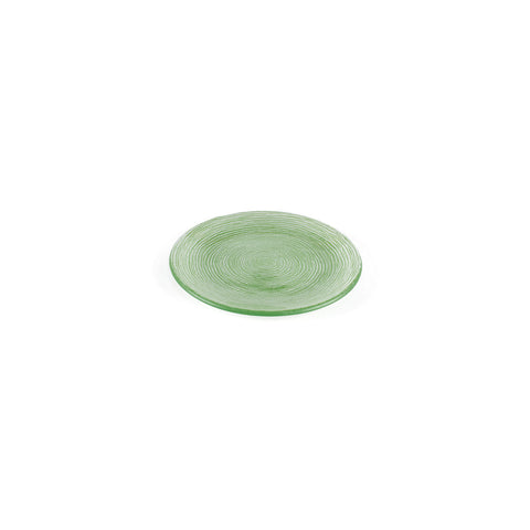 Glass Dinnerware dia.7.75" Round Green Glass Plate (Set of 2)