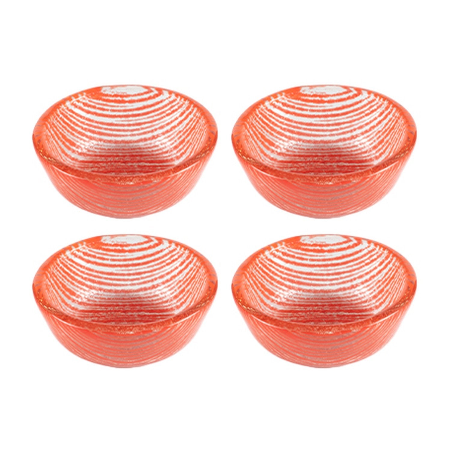 Glass Dinnerware dia.2.75" h:1.25" 4 oz. Round Red Glass Ramekin (Set of 4)