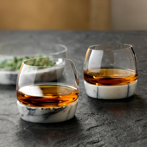 Chill Crystal 6 oz. Whiskey Glass with Marble Base