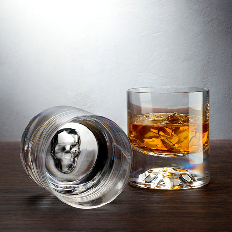 Shade Crystal Skull Whiskey Glasses (Set of 4)