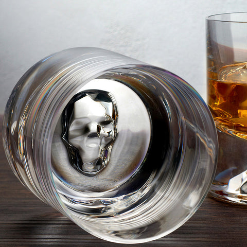 Shade Crystal Skull Whiskey Glasses (Set of 4)