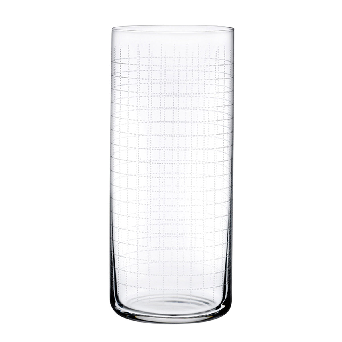 Finesse Grid Crystal High Ball Glasses (Set of 4)