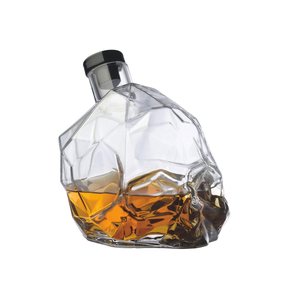 Memento Mori Crystal Whiskey Bottle