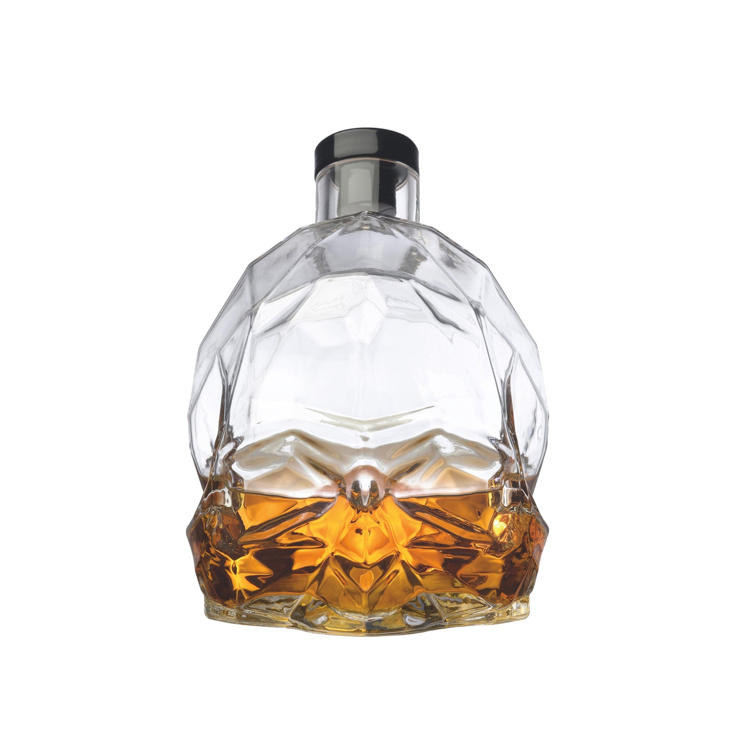 Memento Mori Crystal Whiskey Bottle