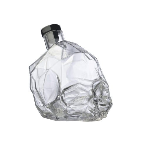 Memento Mori Crystal Whiskey Bottle