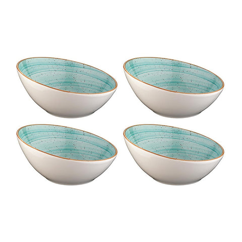 Bonna China Sea Blue dia.3.25" h:1.75" 2 oz. Round Blue Porcelain Ramekin (Set of 4)