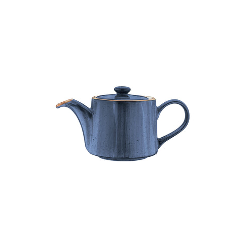 Bonna China Night Blue dia.7" h:3.5" 13 oz. Round Blue Porcelain Coffee/Tea Pot