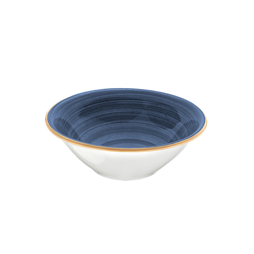 Bonna China Night Blue dia.6.25" h:2" 13 oz. Round Blue Porcelain Bowl (Set of 4)