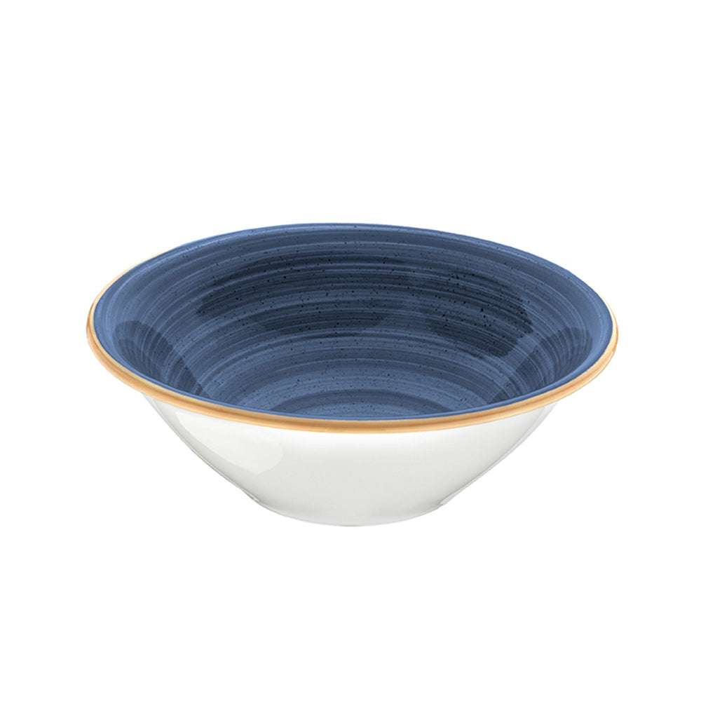 Bonna China Night Blue dia.7" h:2.5" 23 oz. Round Blue Porcelain Bowl (Set of 4)