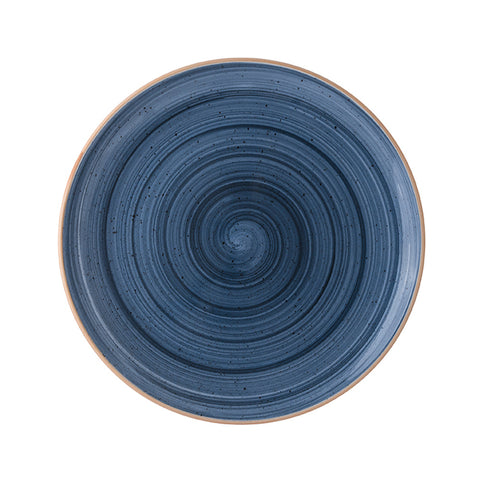 Bonna China Night Blue dia.7.5"  Round Blue Porcelain Plate (Set of 4)