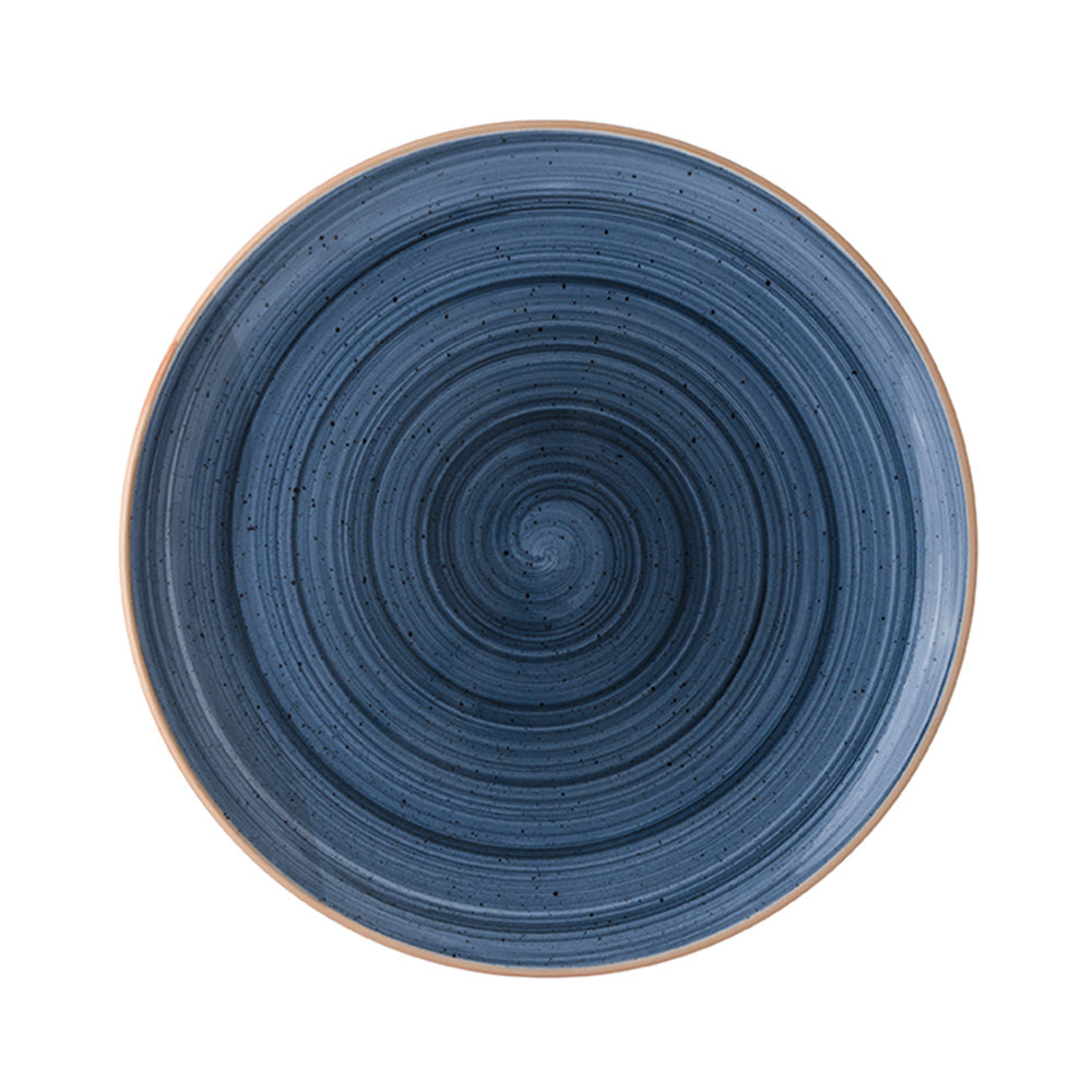 Bonna China Night Blue dia.8" h:1.5" 17 oz. Round Blue Porcelain Bowl (Set of 4)