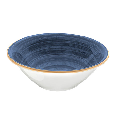 Bonna China Night Blue dia.8" h:2.5" 30 oz. Round Blue Porcelain Bowl (Set of 2)