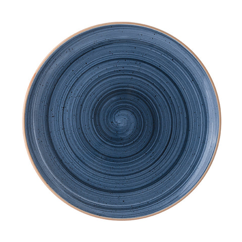 Bonna China Night Blue dia.8.25"  Round Blue Porcelain Plate (Set of 4)