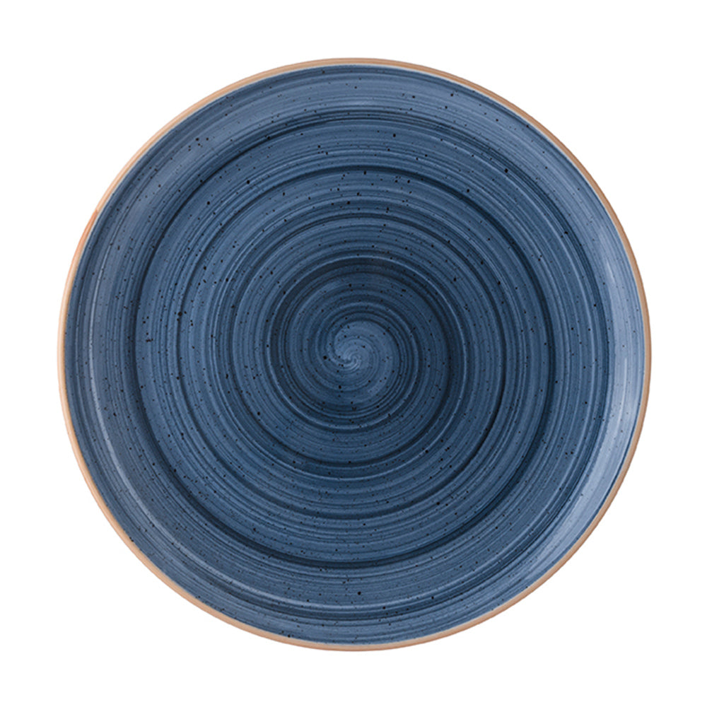 Bonna China Night Blue dia.9"  Round Blue Porcelain Plate (Set of 4)