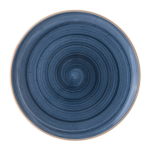 Bonna China Night Blue dia.10"  Round Blue Porcelain Plate (Set of 4)