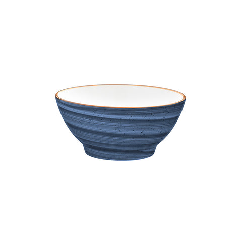 Bonna China Night Blue dia.4.75" h:2.25" 10 oz. Round Blue Porcelain Bowl (Set of 4)