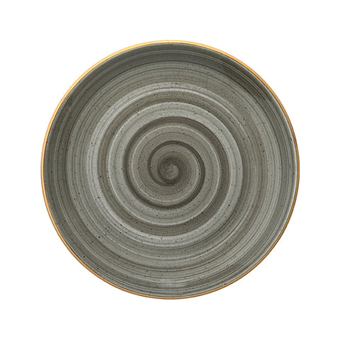 Bonna China Gris dia.7.5"  Round Grey Porcelain Plate (Set of 4)