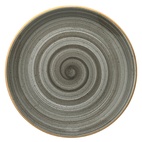 Bonna China Gris dia.10.5"  Round Grey Porcelain Plate (Set of 4)