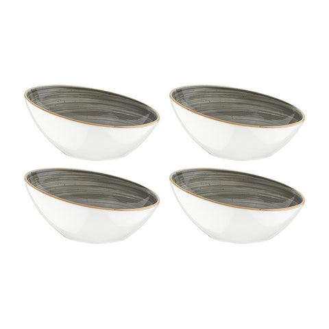 Bonna China Gris dia.3.25" h:1.75" 2 oz. Round Grey Porcelain Ramekin (Set of 4)