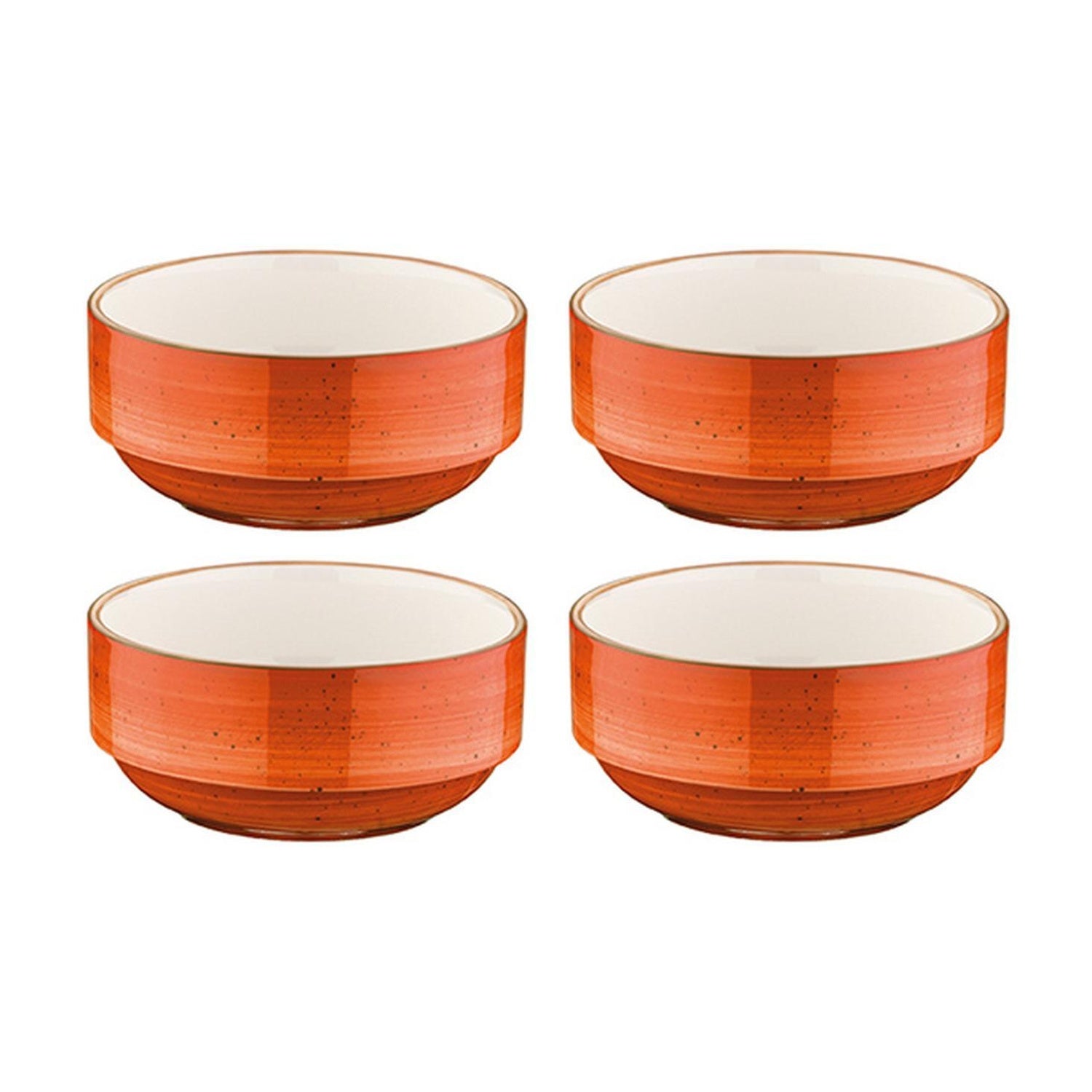 Bonna China Sienna dia.2.25" h:1" 1 oz. Round Terracotta Porcelain Ramekin (Set of 4)