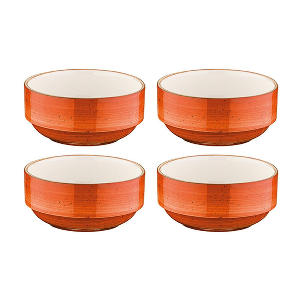 Bonna China Sienna dia.2.25" h:1" 1 oz. Round Terracotta Porcelain Ramekin (Set of 4)