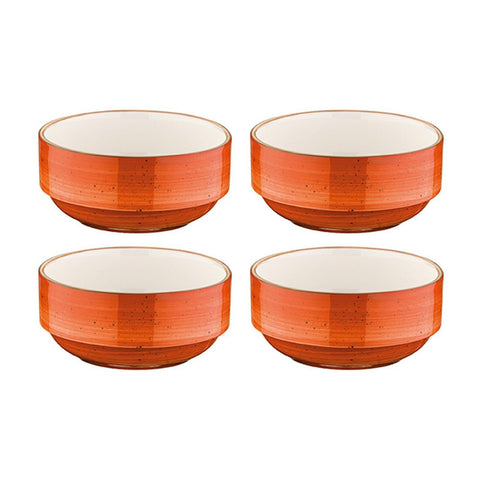 Bonna China Sienna dia.2.25" h:1" 1 oz. Round Terracotta Porcelain Ramekin (Set of 4)