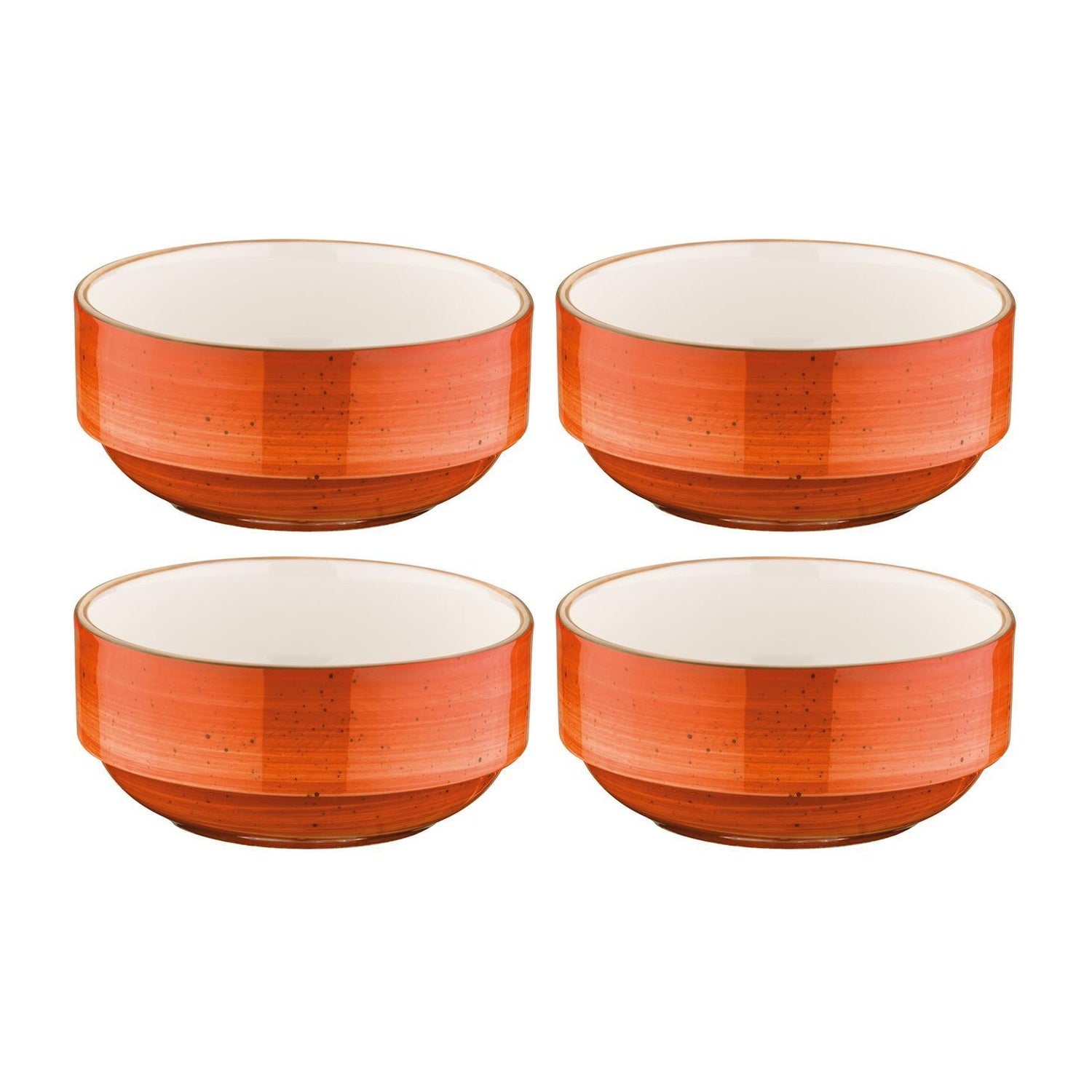 Bonna China Sienna dia.3" h:1.5" 4 oz. Round Terracotta Porcelain Ramekin (Set of 4)