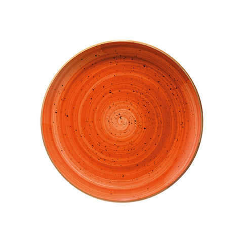 Bonna China Sienna dia.6.75"  Round Terracotta Porcelain Plate (Set of 4)