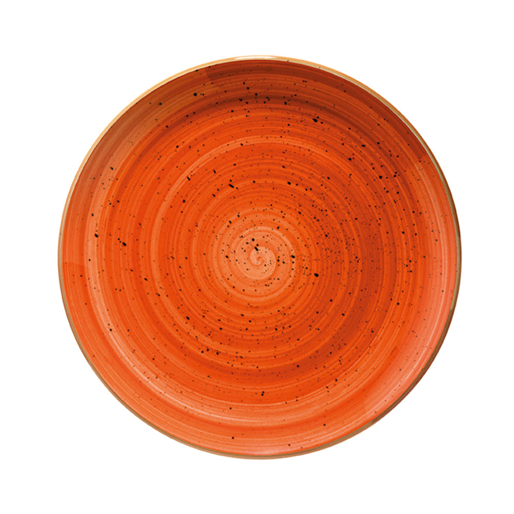 Bonna China Sienna dia.8" h:1.5" 17 oz. Round Terracotta Porcelain Bowl (Set of 4)