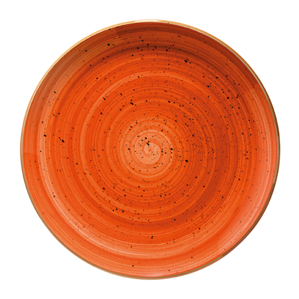 Bonna China Sienna dia.10"  Round Terracotta Porcelain Plate (Set of 4)