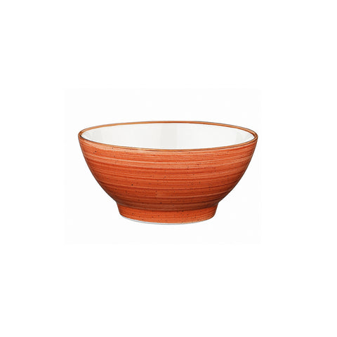 Bonna China Sienna dia.4.75" h:2.25" 10 oz. Round Terracotta Porcelain Bowl (Set of 4)