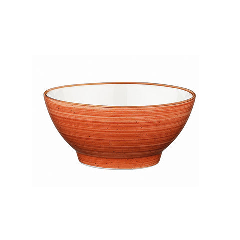 Bonna China Sienna dia.5.5" h:2.75" 15 oz. Round Terracotta Porcelain Bowl (Set of 4)