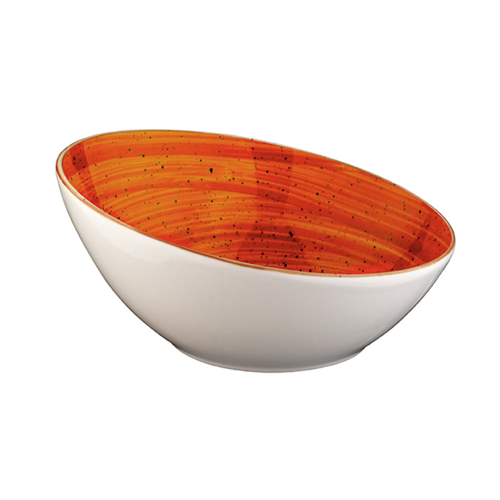 Bonna China Sienna dia.7.25" h:3.25" 15 oz. Round Terracotta Porcelain Bowl