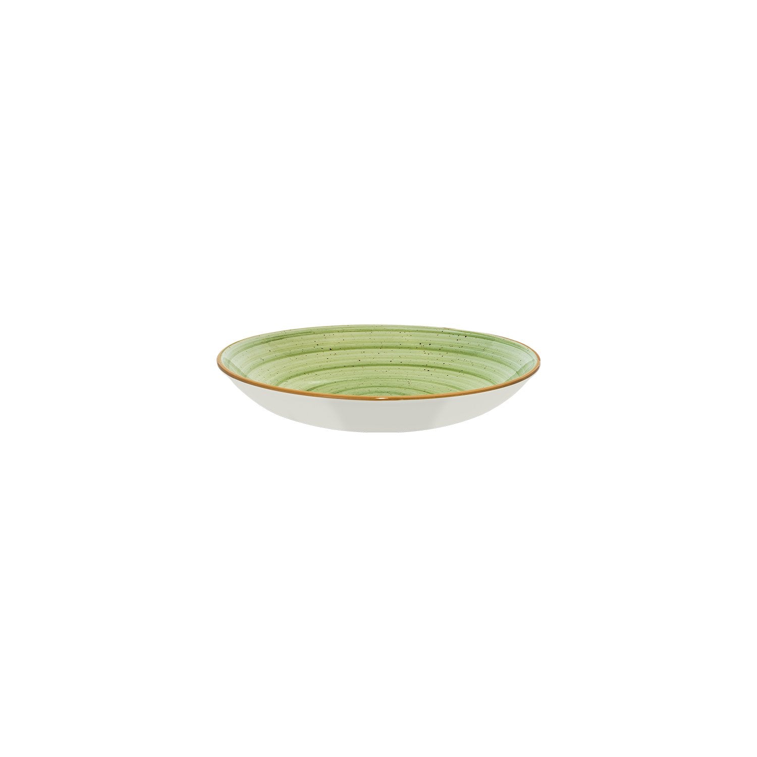 Bonna China Natura dia.9" h:2" 34 oz. Round Green Porcelain Bowl (Set of 4)