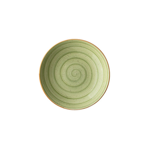 Bonna China Natura dia.10" h:2" 44 oz. Round Green Porcelain Bowl (Set of 2)