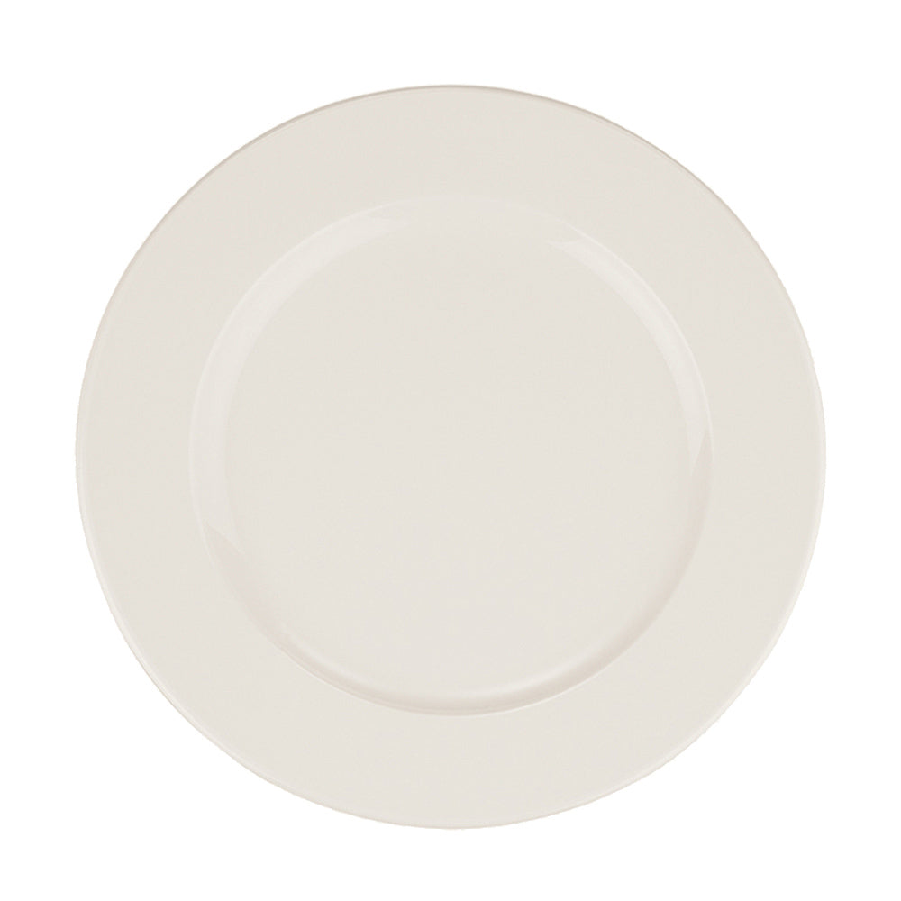 Bonna China Banquet dia.8.25"  Round Warm White Porcelain Plate (Set of 4)