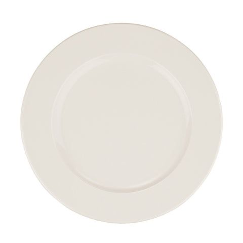 Bonna China Banquet dia.8.25"  Round Warm White Porcelain Plate (Set of 4)