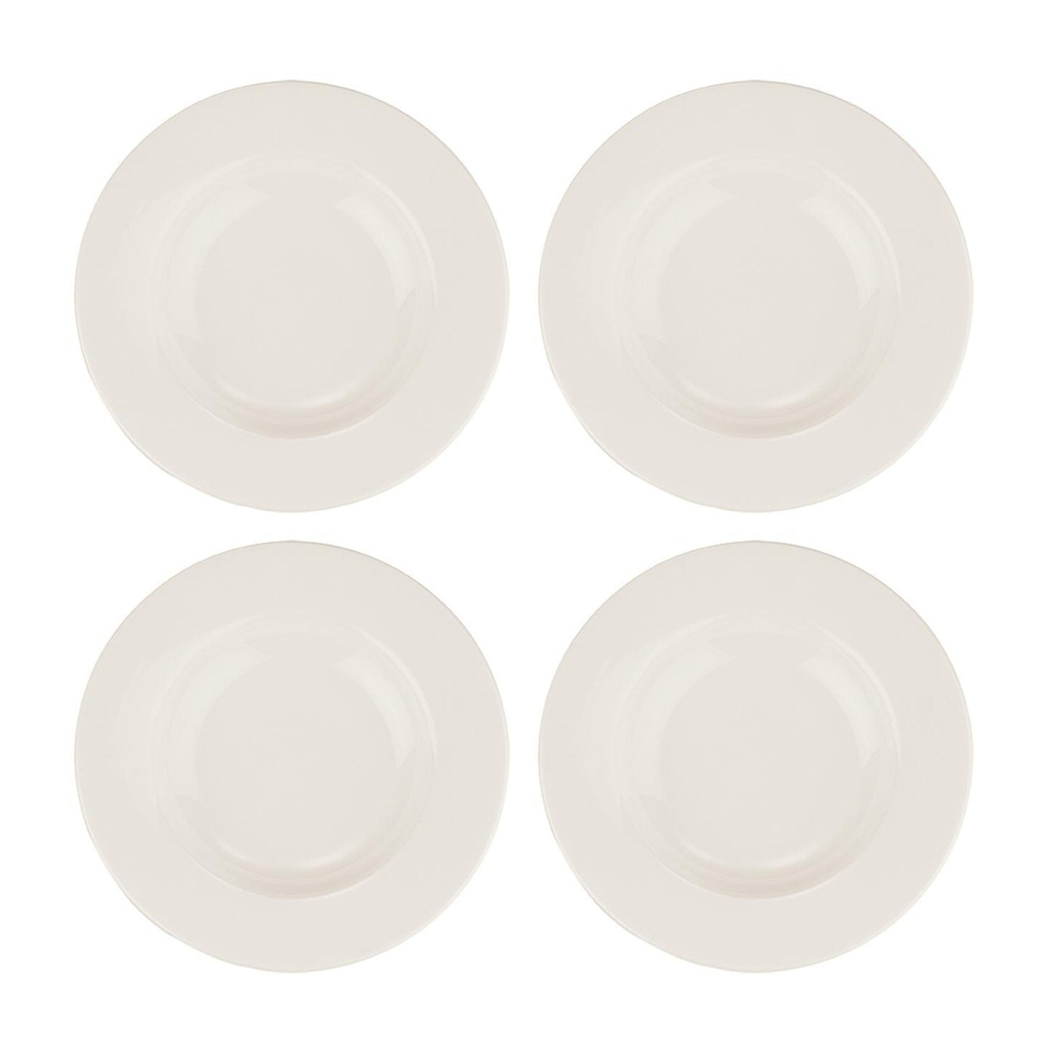 Bonna China Banquet dia.9" h:1.5" 10 oz. Round Warm White Porcelain Bowl (Set of 4)