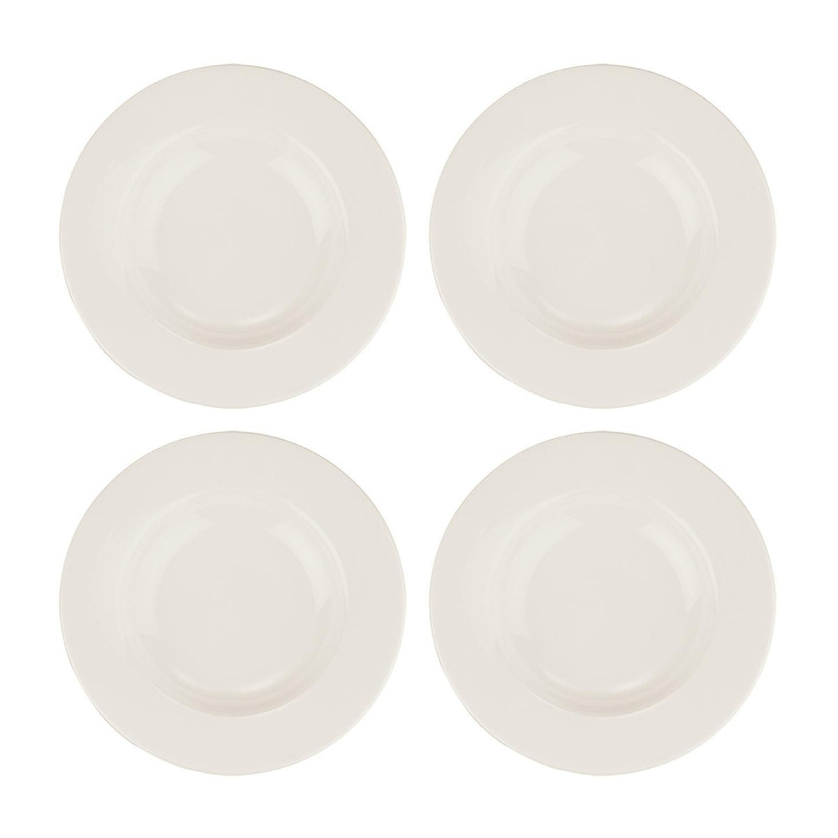 Bonna China Banquet dia.9" h:1.5" 10 oz. Round Warm White Porcelain Bowl (Set of 4)