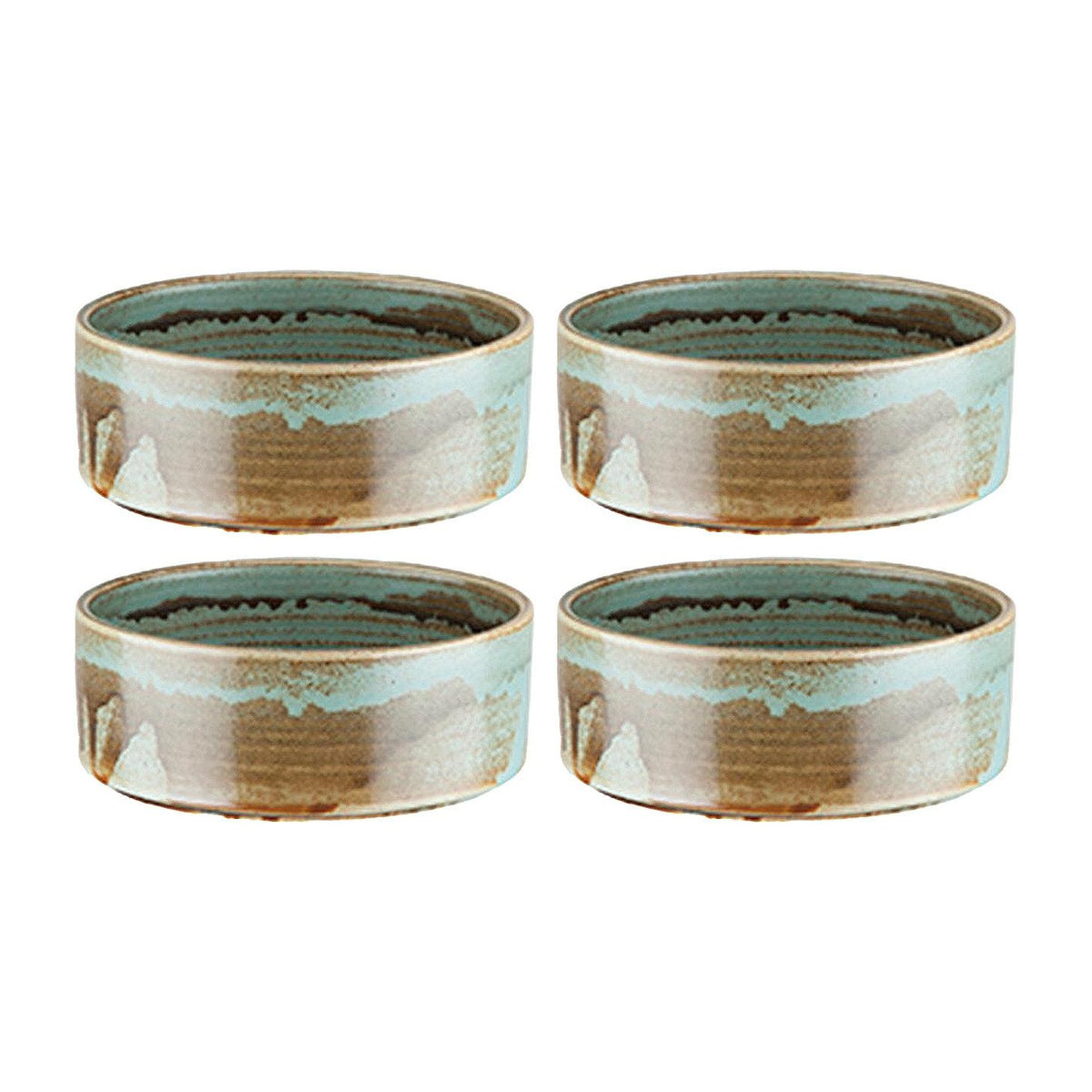 Bonna China Celeste dia.3" h:1.25" 3 oz. Round Decorated Porcelain Ramekin (Set of 4)