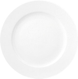 Porcelain Delta dia.7" Round White Porcelain Plate (Set of 4)