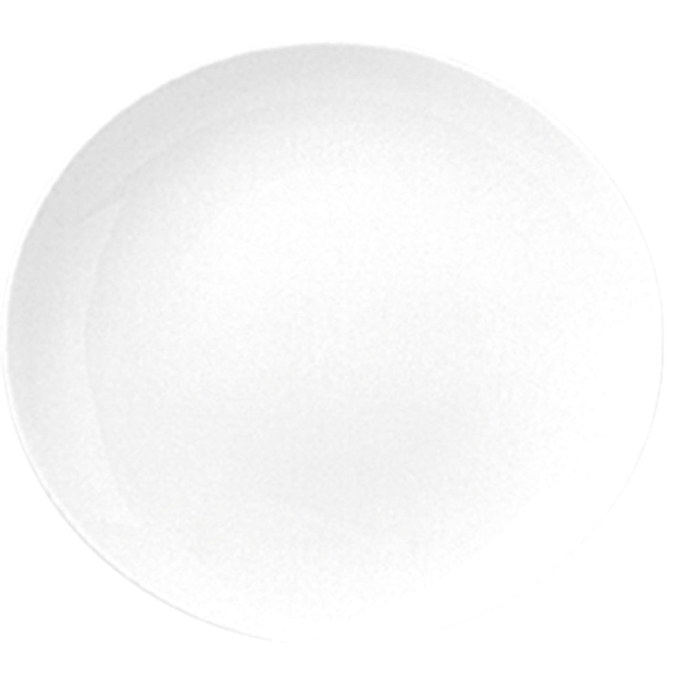 European White Oval Dinner Plate (Set of 4)