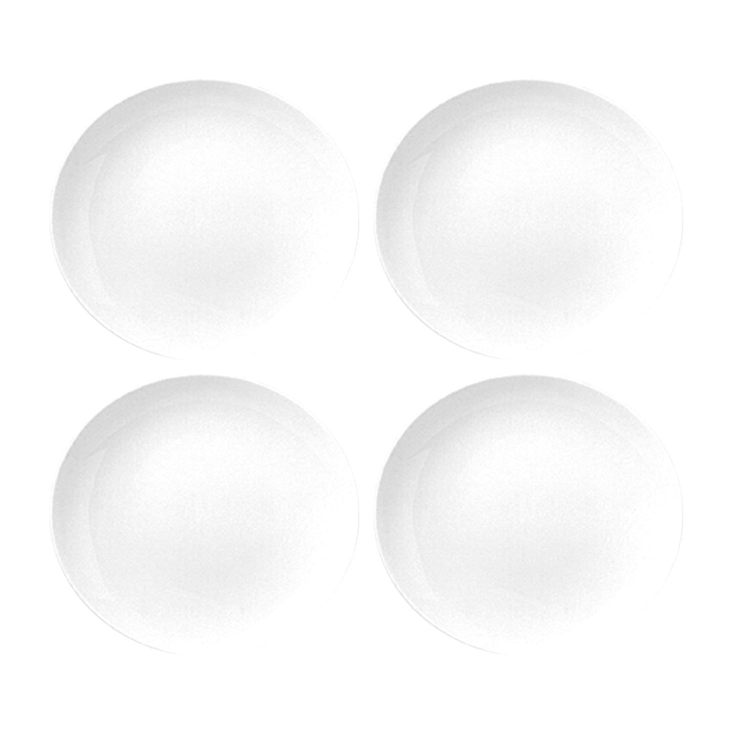 European White Oval Dinner Plate (Set of 4)